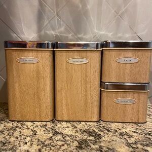 Vintage kitchen canister set